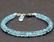 NATURAL AQUAMARINE BRACELET W/ 925 SILVER
