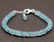 NATURAL AQUAMARINE BRACELET W/ 925 SILVER