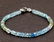 NATURAL AQUAMARINE BRACELET W/ 925 SILVER