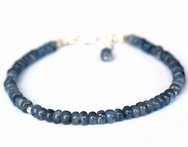 NATURAL SAPPHIRE BRACELET W/ 925 SILVER (1 of 3)