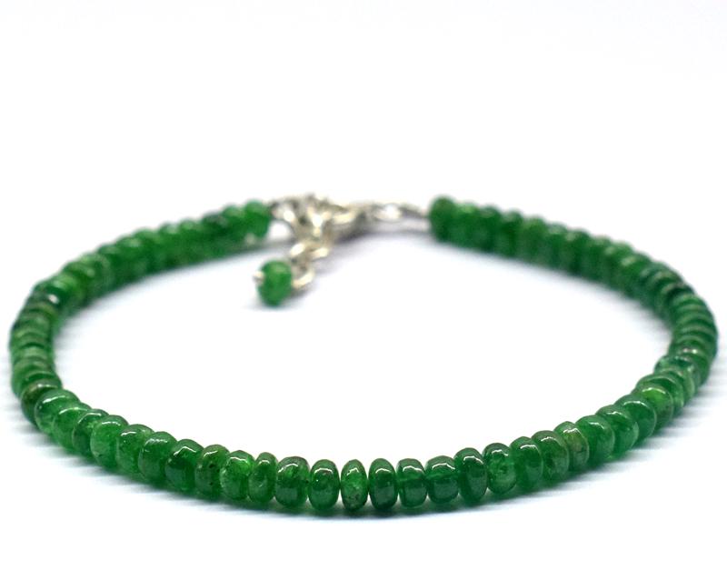 TSAVORITE GARNET BRACELET W/ 925 SILVER (1 of 5)