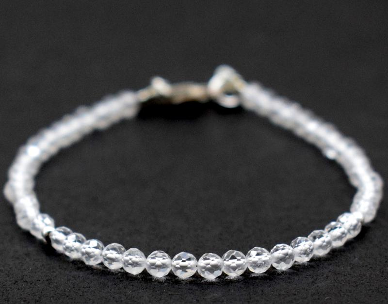 NATURAL CRYSTAL BRACELET W/ 925 SILVER (1 of 4)