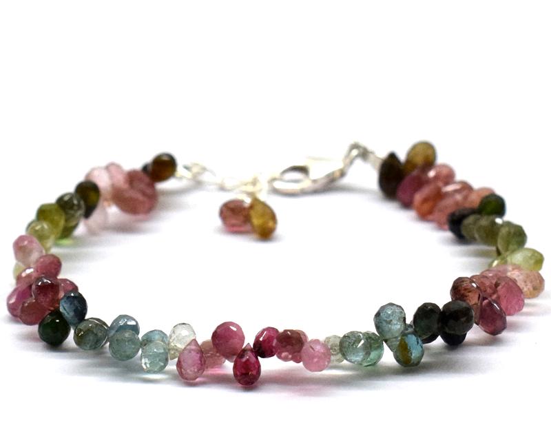 TOURMALINE BRIOLETTE BRACELET W/ 925 SILVER (1 of 5)