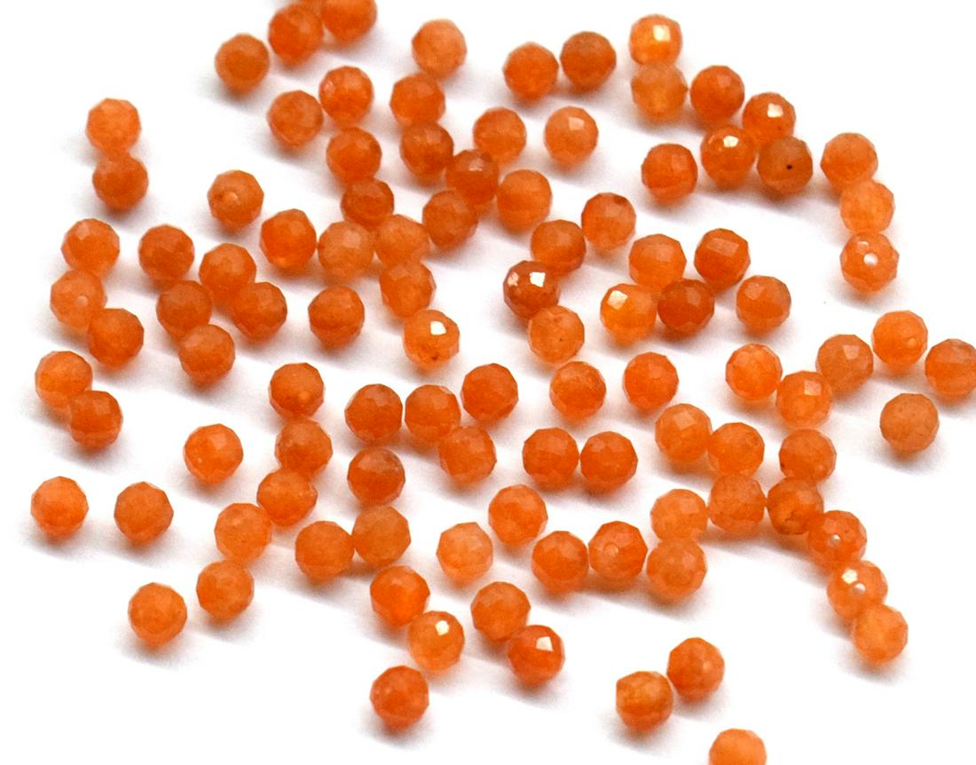 100 PIECES CARNELIAN - ROUND 3 mm - LOOSE: " LOOSE BEADS"- means the drilled pieces of gemstones , ideally you can use it to create of of a kind jewelry . STONE : NATURAL EARTH MINED FINE CARNELIAN BEADS FACETED ROUND SHAPE BEADS . All these b