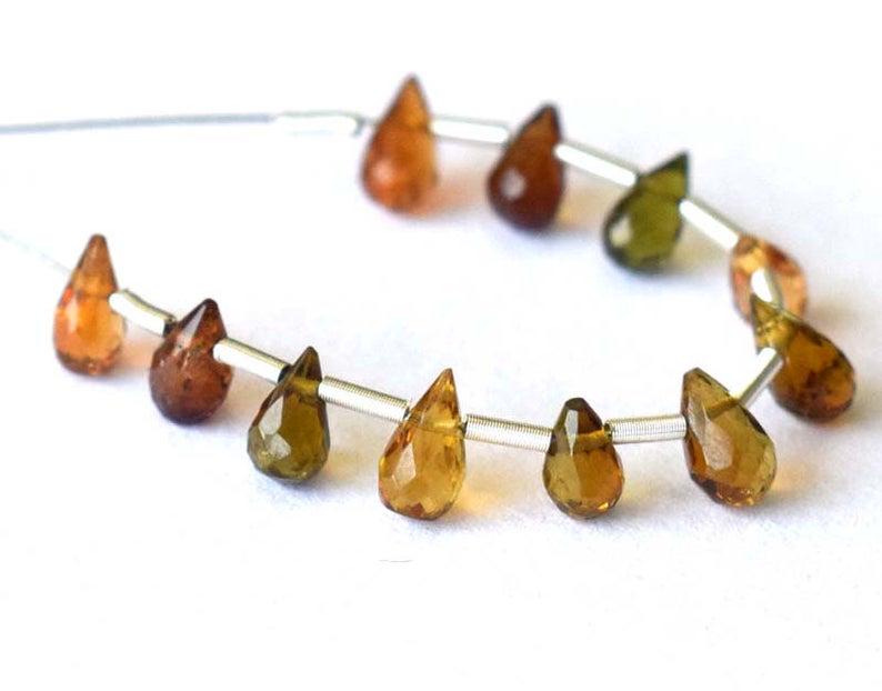 TOURMALINE - BRIOLETTE  3X4 mm - TASSEL (1 of 5)