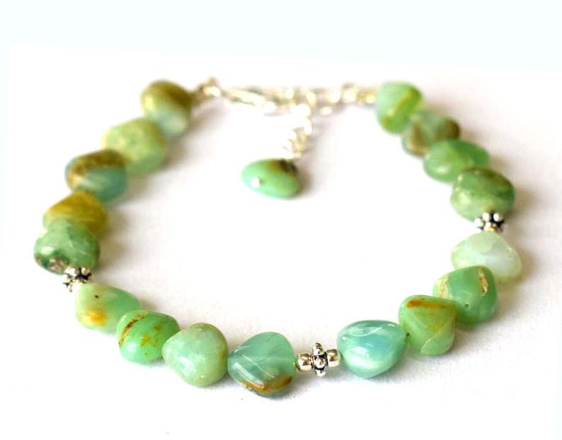 PERUVIAN OPAL BRACELET W/ 925 STERLING SILVER (1 of 4)