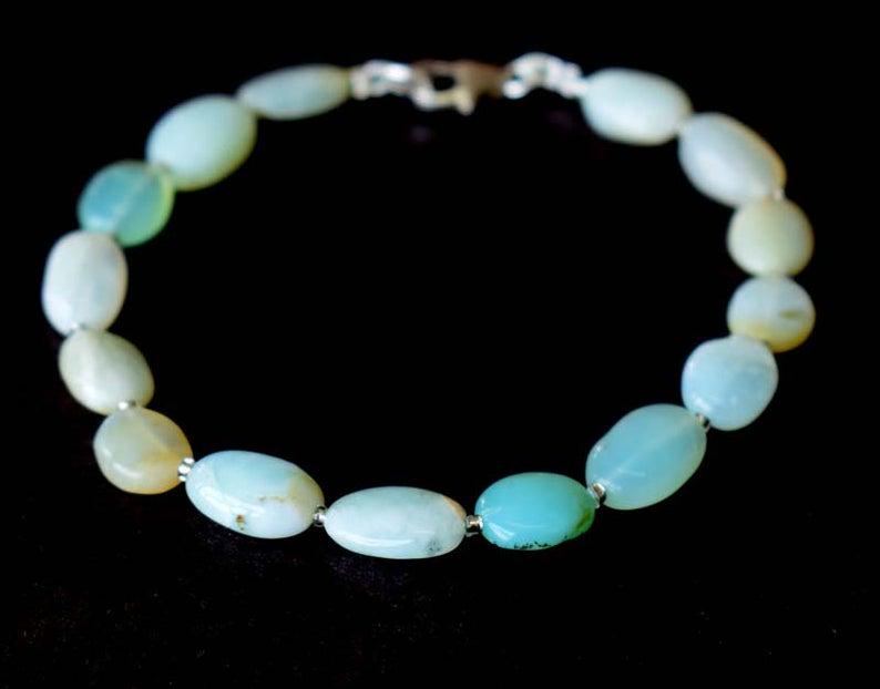 PERUVIAN OPAL BRACELET W/ 925 STERLING SILVER (1 of 4)