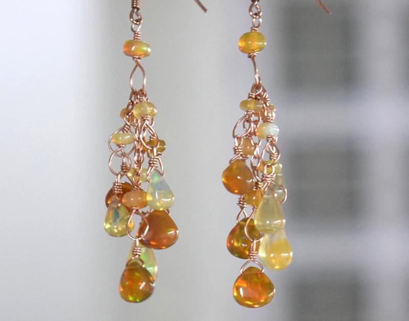 ETHIOPIAN OPAL EARRING W/ SOLID 925 STERLING SILVER (1 of 4)