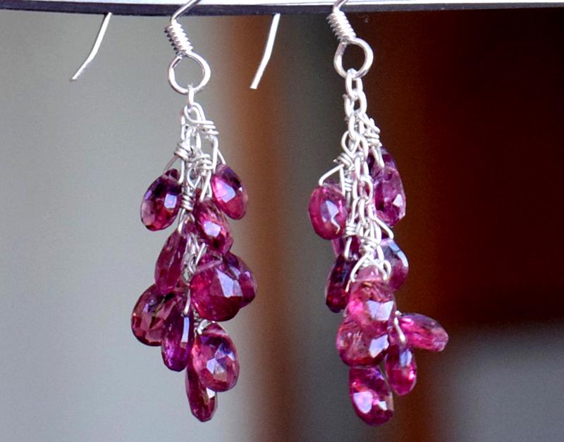 FINEST TOURMALINE EARRING  W/ 925  SILVER (1 of 3)