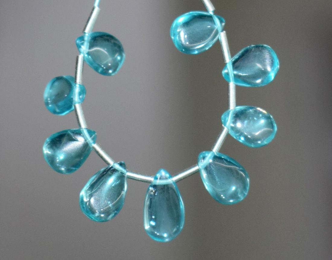 APATITE - PEAR  5X7 - 5X9 mm - TASSEL (1 of 4)