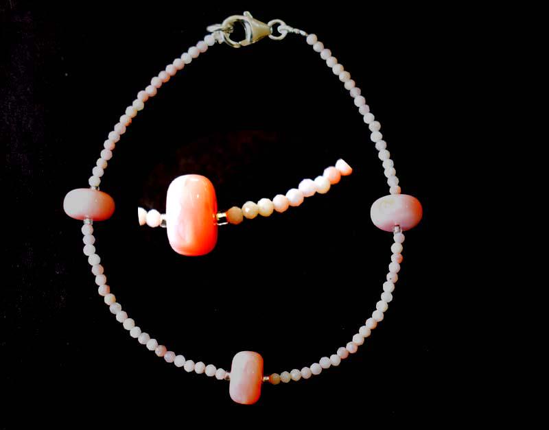 NATURAL OPAL BRACELET W/ 925 SILVER (1 of 5)