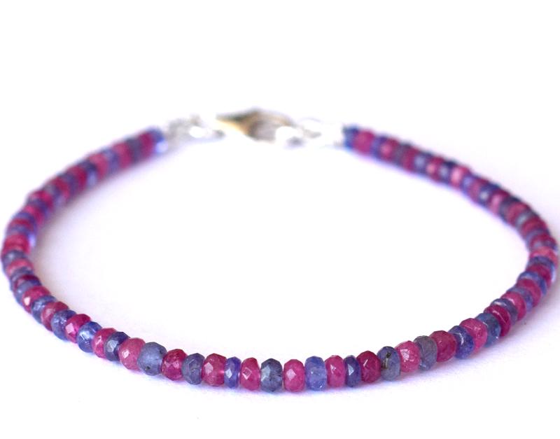 TANZANITE N TOURMALINE BRACELET W/ 925 SILVER (1 of 4)