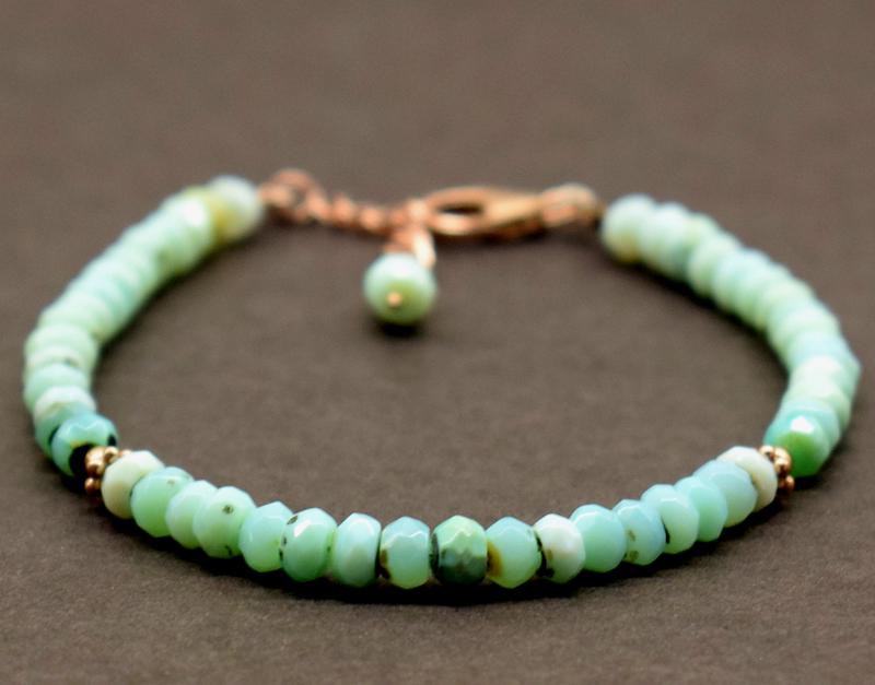 PERUVIAN OPAL BRACELET W/ 925 SILVER (1 of 4)