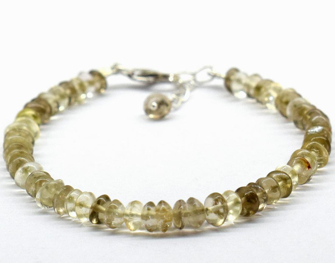 BIO-LEMON QUARTZ BRACELET W/ 925 SILVER (1 of 5)