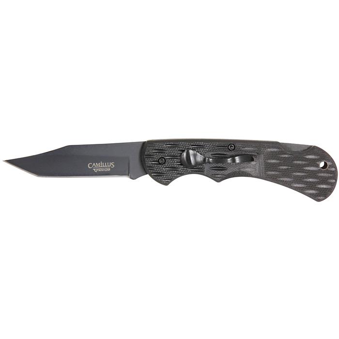 Camillus Lev-R-Lok 6.75in. Carbonitride Titanium Tanto: Camillus Lev-R-Lok 6.75in. Carbonitride Titanium Tanto **|**|** 6.75in. Carbonitride Titanium Non-Stick Tanto Blade with Partial Serratin and Lev-R-Lok Blade Launching System2.75in. Tanto Blade with A