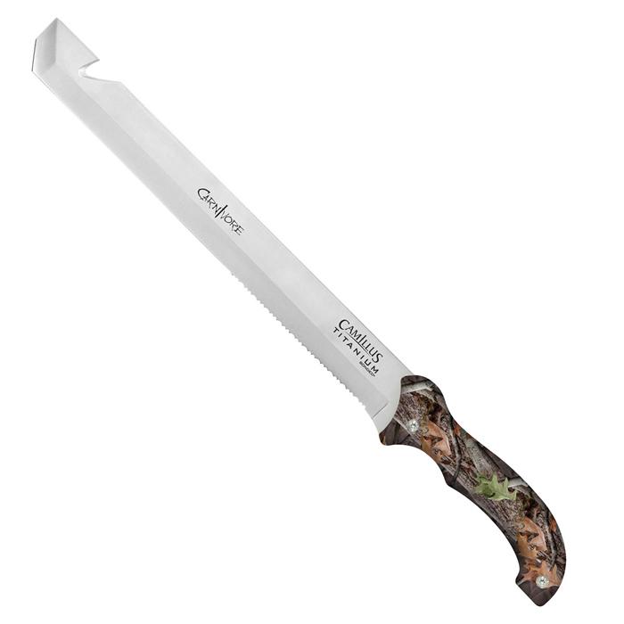 Camillus Carnivore ? 18in. Machete: Camillus Carnivore ? 18in. Machete **|**|** 18in. Titanium Bonded Carnivore Machete with Ballisitc Nylon Sheath #TLJ64703
