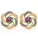 Certified 1.02 Ctw Mystic Topaz And Diamond I1/I2 14K Y