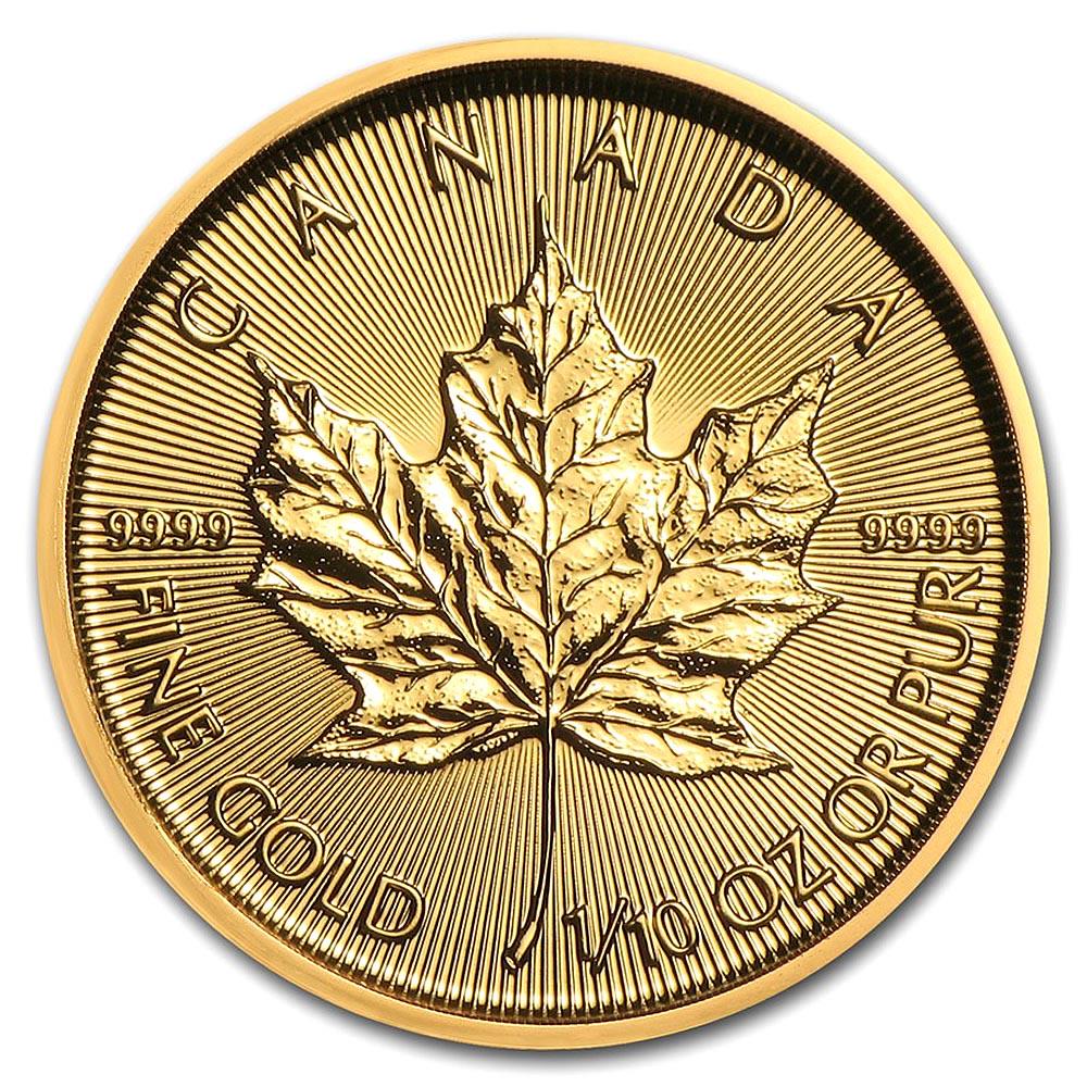 2019 1/10 oz Canadian Gold Maple Leaf Uncirculated: 2019 1/10 oz Canadian Gold Maple Leaf Uncirculated **|**|** 2019 1/10 oz Canadian Gold Maple Leaf Uncirculated #TLJ65445