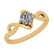 Certified 0.45 Ctw Diamond I1/I2 14K Gold Solitaire Rin