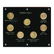 French 7 Coin Variety 20 Franc Capitol Plastic Set