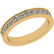 Certified 0.96 Ctw Diamond I1/I2 14K Yellow Gold Band R
