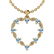 Certified 0.84 Ctw Blue Topaz And Diamond SI2/SI3 14K G