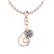 Certified 0.84 Ctw Diamond I1/I2 14K Gold Necklace