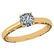 Certified Round 1 CTW J/VS2 Diamond Solitaire Ring In 1