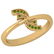 Certified 0.05 Ctw Peridot 14K Yellow Gold Ring