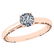 Certified Round 0.91 CTW G/I1 Diamond Solitaire Ring In
