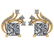 Certified 1.65 Ctw Diamond SI1/SI2 14K Yellow Gold Stud