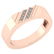 Certified 0.06 Ctw Diamond I1/I2 10K Rose Gold Annivers