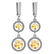 Certified 3.13 Ctw Citrine And Diamond I1/I2 14K Gold E