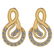 Certified 0.31 Ctw Diamond I1/I2 10K Yellow Gold Stud E