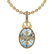 Certified 8.13 Ctw Blue Topaz And Diamond SI2/I1 14K Ye
