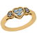 Certified 0.35 Ctw Blue Topaz And Diamond I1/I2 14K Gol
