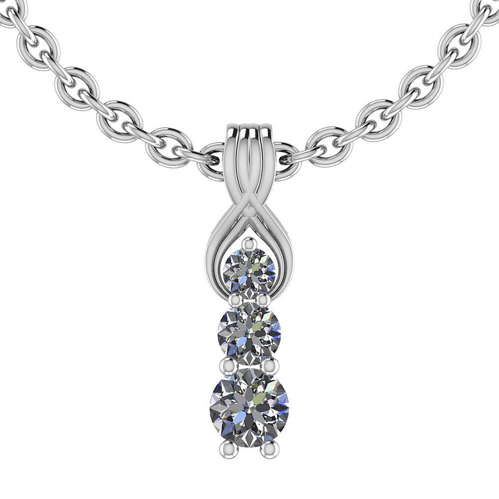 Certified 0.90 Ctw Diamond I1/I2 Charm Pendant Necklace: Certified 0.90 Ctw Diamond I1/I2 Charm Pendant Necklace 10K Gold **|**|** Center Stone Approx Weight: 0.90 Ctw (3 Pcs Round) Center Stone Color: G-H Center Stone Clarity: I1/I2 Stone Setting: Prong Me