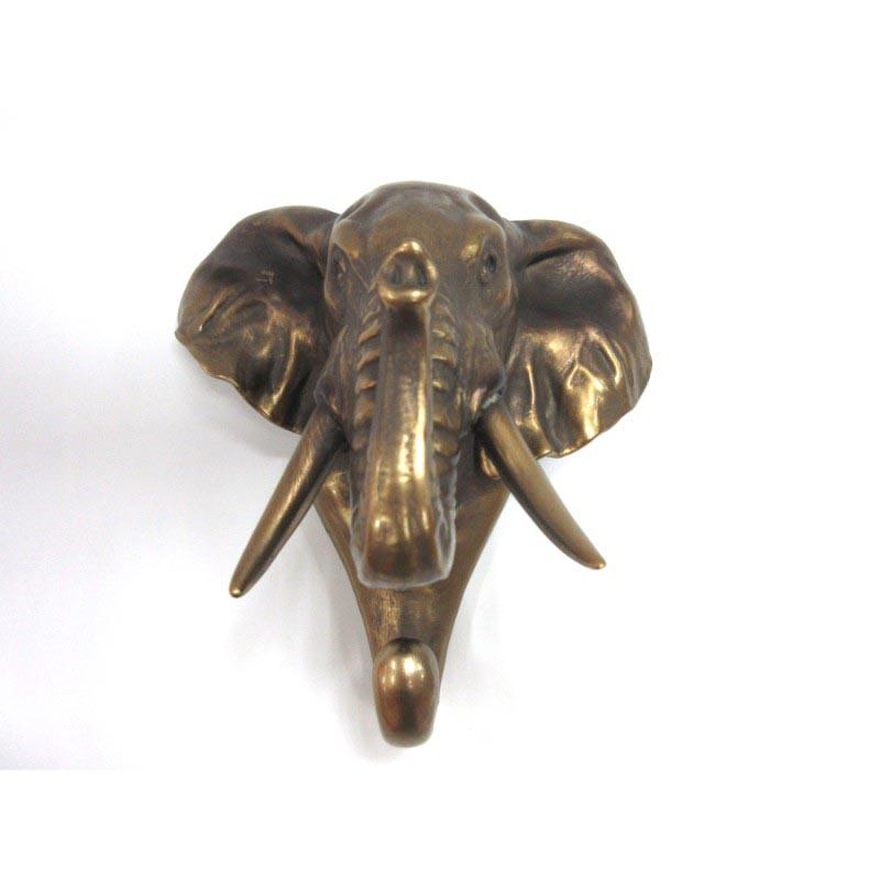 ELEPHANT SINGLE HOOK WALL HANGER: ELEPHANT SINGLE HOOK WALL HANGER **|**|** Approx Dims: 6 3/4in. x 5in. x 7in. #TLJ66995