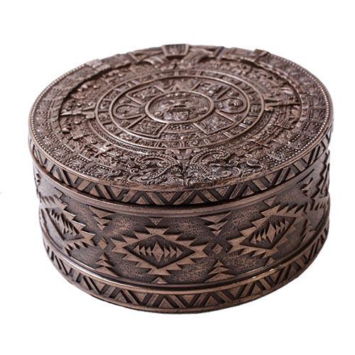 AZTEC ROUND BOX BRONZE: AZTEC ROUND BOX BRONZE **|**|** AZTEC ROUND BOX BRONZE #TLJ54902