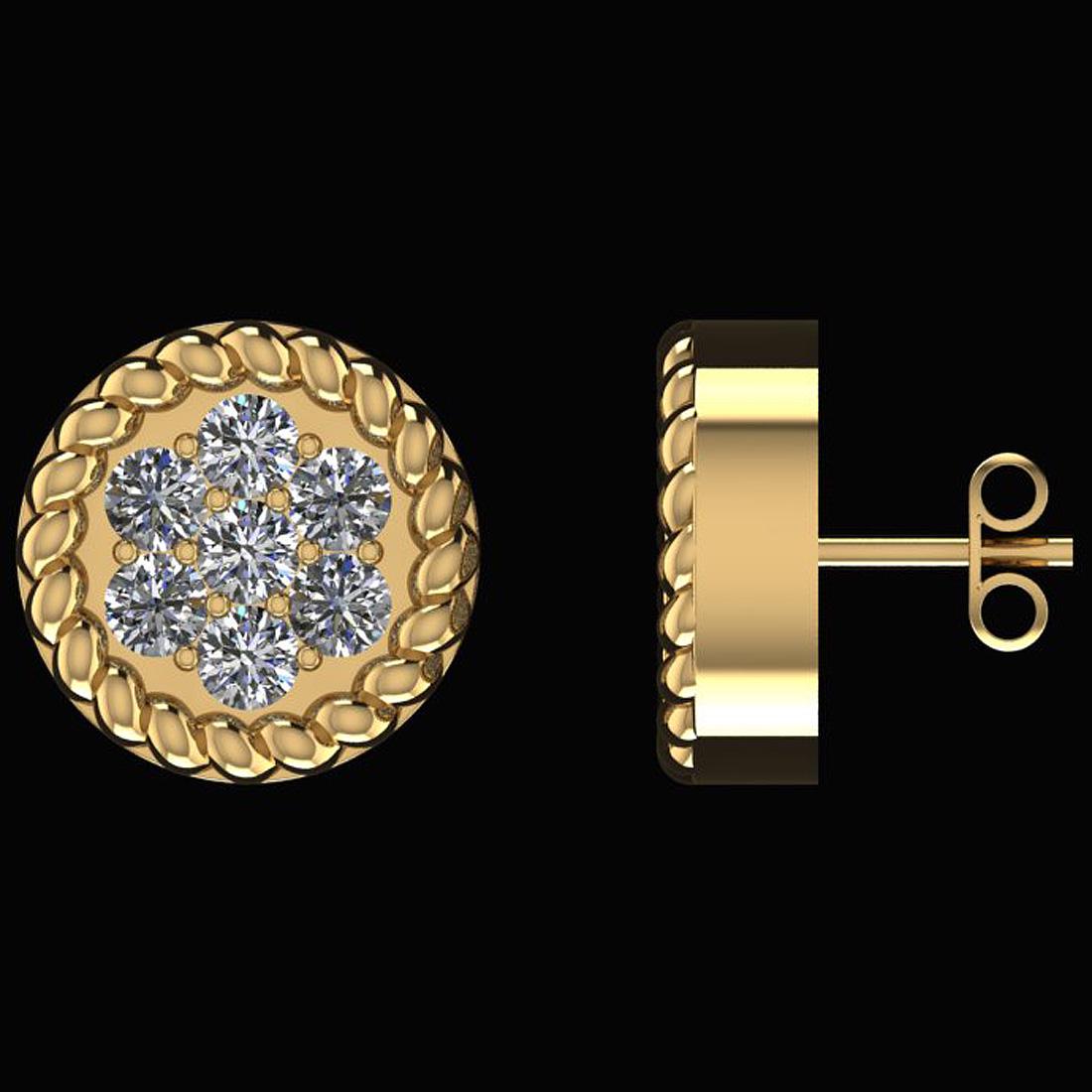 Certified 0.35 Ctw Diamond I2/I3 10k Yellow Gold Stud E: Certified 0.35 Ctw Diamond I2/I3 10k Yellow Gold Stud Earrings **|**|** Diamond Stone Approx Weight: 0.35 Ctw (Round Cut) Center Stone Color: J-K Center Stone Setting: Prong Center Stone Clarity: I2/I