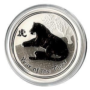 2010 Australia 1 oz Silver Lunar Tiger: 2010 Australia 1 oz Silver Lunar Tiger **|**|** 2010 Australia 1 oz Silver Lunar Tiger #TLJ87277