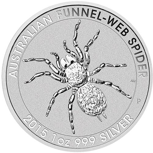 2015 1 oz Australian Silver Funnel Web Spider BU: 2015 1 oz Australian Silver Funnel Web Spider BU **|**|** 2015 1 oz Australian Silver Funnel Web Spider BU #TLJ84245