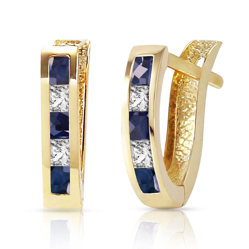 1.26 Carat 14K Solid Gold Rhea Sapphire White Topaz Ear: 1.26 Carat 14K Solid Gold Rhea Sapphire White Topaz Earrings **|**|** White Topaz / Sapphire; Metal Color:Yellow Gold; Condition: New With Tags; TWC: 1.26 ;Metal: 14 K. Solid Yellow Gold ;Stone: Natur