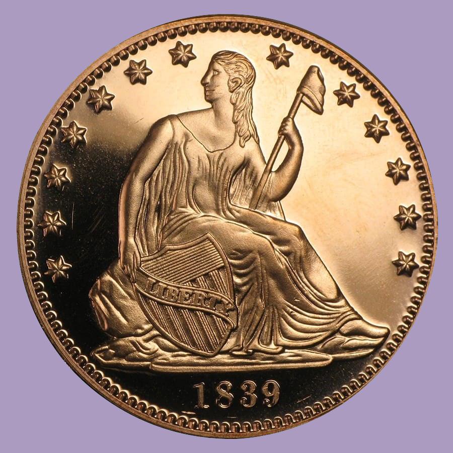 1 oz Copper Round - Seated Liberty: 1 oz Copper Round - Seated Liberty **|**|** 1 oz Copper Round - Seated Liberty #TLJ91709