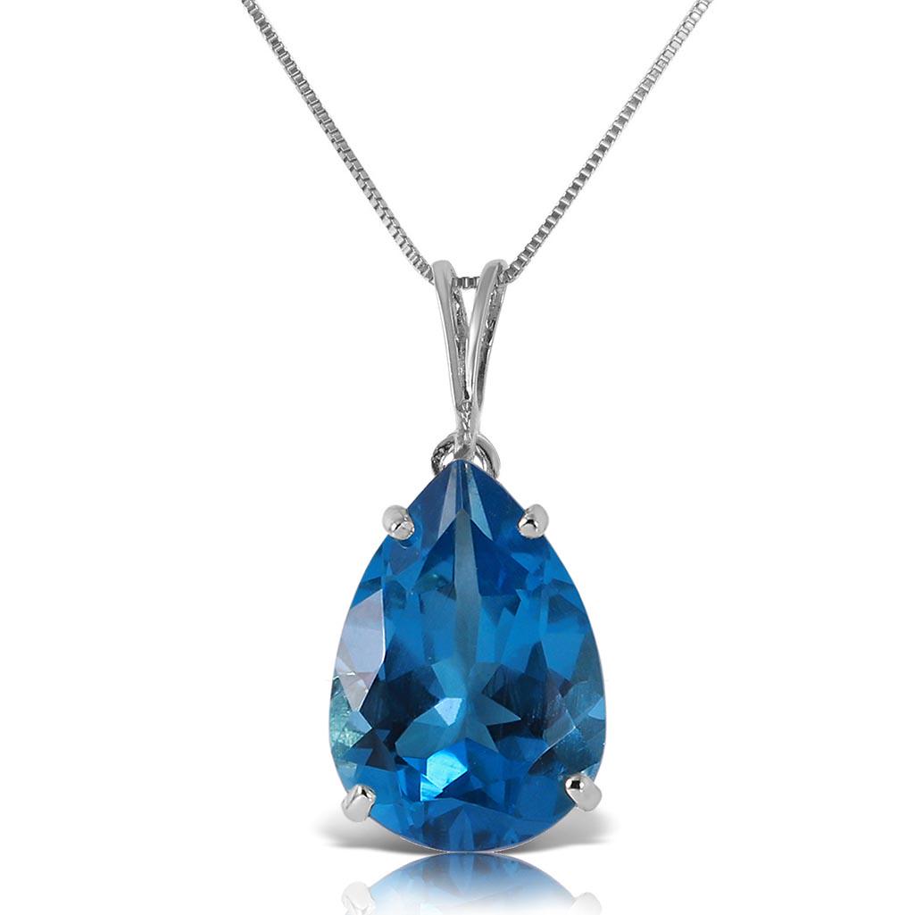 6.5 Carat 14K Solid White Gold Hope For Best Blue Topaz: 6.5 Carat 14K Solid White Gold Hope For Best Blue Topaz Necklace **|**|** Blue Topaz; Metal Color:White Gold; Condition: New With Tags; TWC: 6.5 ;Metal: 14 K. Solid white Gold ;Stone: Natural; Width: 
