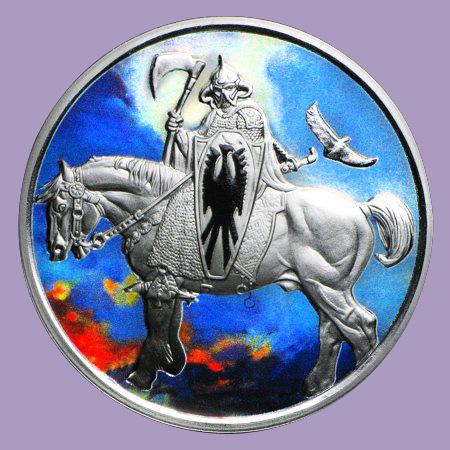 1 oz Silver Colorized Round - Frank Frazetta (Death Dea: 1 oz Silver Colorized Round - Frank Frazetta (Death Dealer) **|**|** 1 oz Silver Colorized Round - Frank Frazetta (Death Dealer) #TSD91743