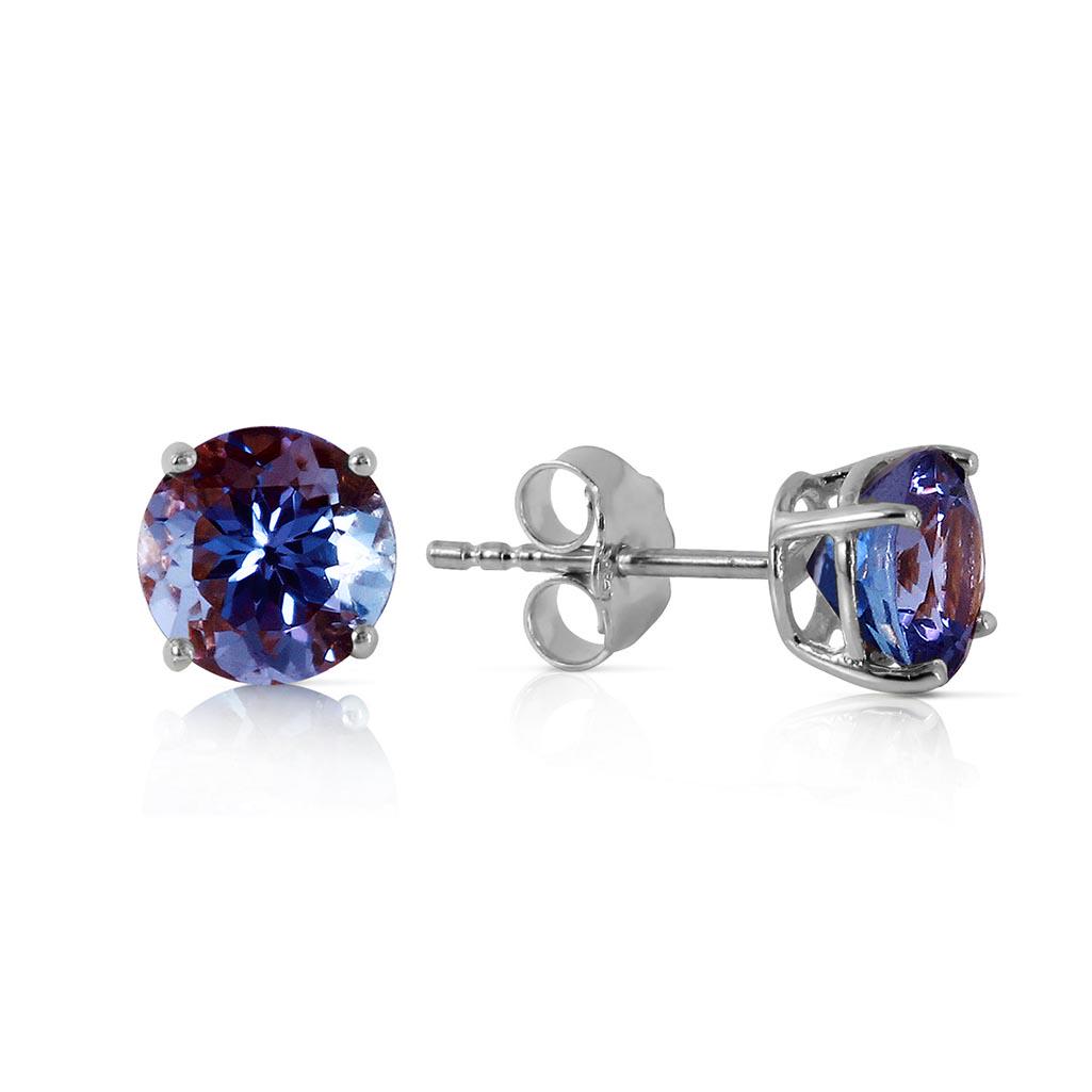 0.95 CTW 14K Solid White Gold Own Standard Tanzanite Ea: 0.95 CTW 14K Solid White Gold Own Standard Tanzanite Earrings **|**|** Tanzanite; Metal Color:White Gold; Condition: New With Tags; TWC: 0.95 ;Metal: 14 K. Solid white Gold ;Stone: Natural; Width: 0.2