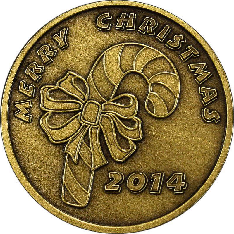 Christmas 2014 Bronze Coin BX-11 Candy Cane: Christmas 2014 Bronze Coin BX-11 Candy Cane **|**|** Christmas 2014 Bronze Coin BX-11 Candy Cane #TLJ34162