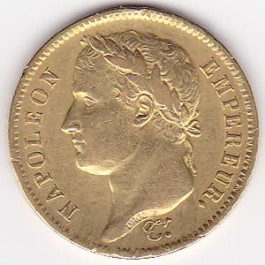 France 40 francs gold 1809-1813 Napoleon: France 40 francs gold 1809-1813 Napoleon -- France 40 francs gold 1809-1813 Napoleon #TLJ73140