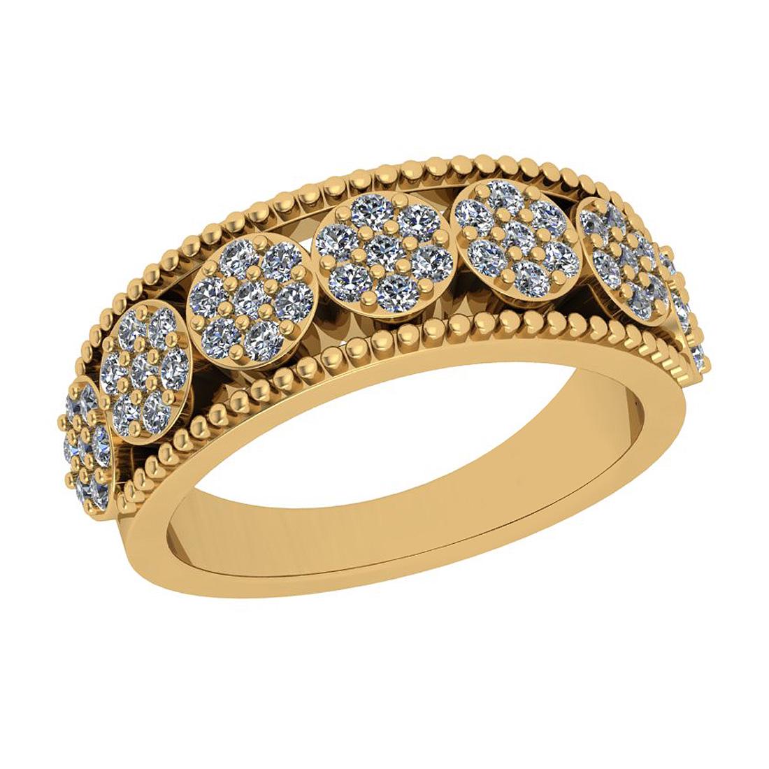 Certified 0.68 Ctw VS/SI1 Diamond 14K Yellow Gold Men's: Certified 0.68 Ctw VS/SI1 Diamond 14K Yellow Gold Men's Wedding Band Ring -- Center Diamond Approx Weight: 0.68 Ctw (Round Cut) Center Color: J-K Center Stone Clarity: VS/SI1 Center Stone Setting: Pro